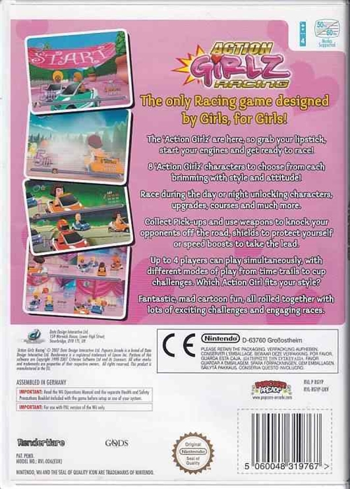 Action Girlz Racing - Wii - (B Grade) (Genbrug)